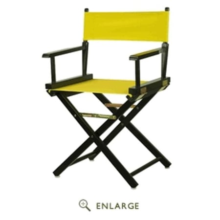 Casual Home Casual Home 200-02-021-14 18 in. Directors Chair Black Frame with Yellow Canvas 200-02/021-14